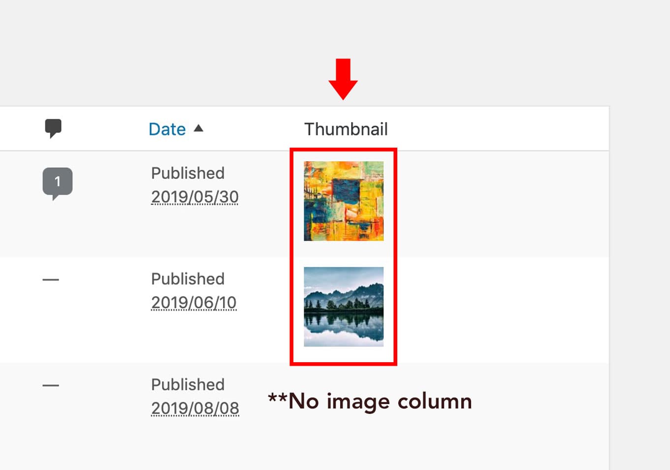 How to add Featured Image Thumbnail Preview to WordPress Posts Column.